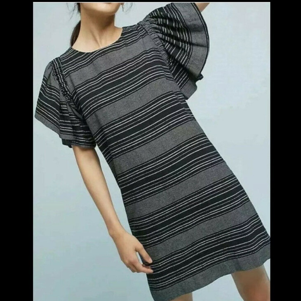 𝅺anthropologie‎ Moon River Denmark Striped Tunic Dress Sz S